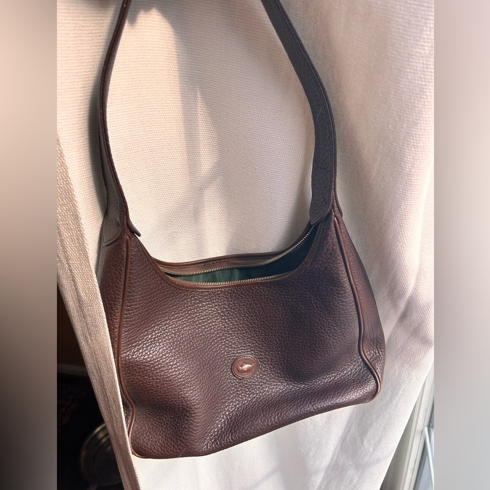 Dooney & Bourke Brown Leather Hobo Bag - Picture 10 of 15